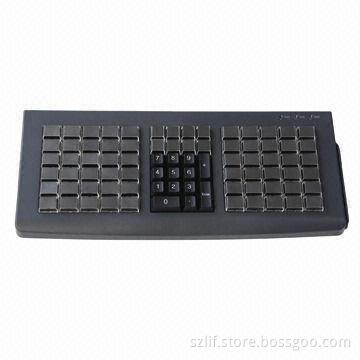 Programmable POS Keyboard with 3 Tracks Magnetic Stripe Card Reading and 81 Membrane Keys